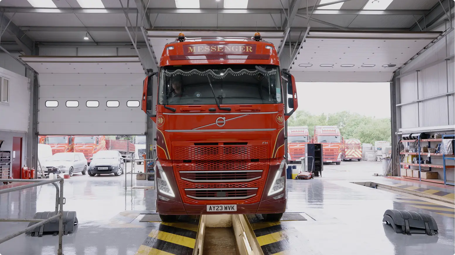 SJ Messenger truck in for maintenance
